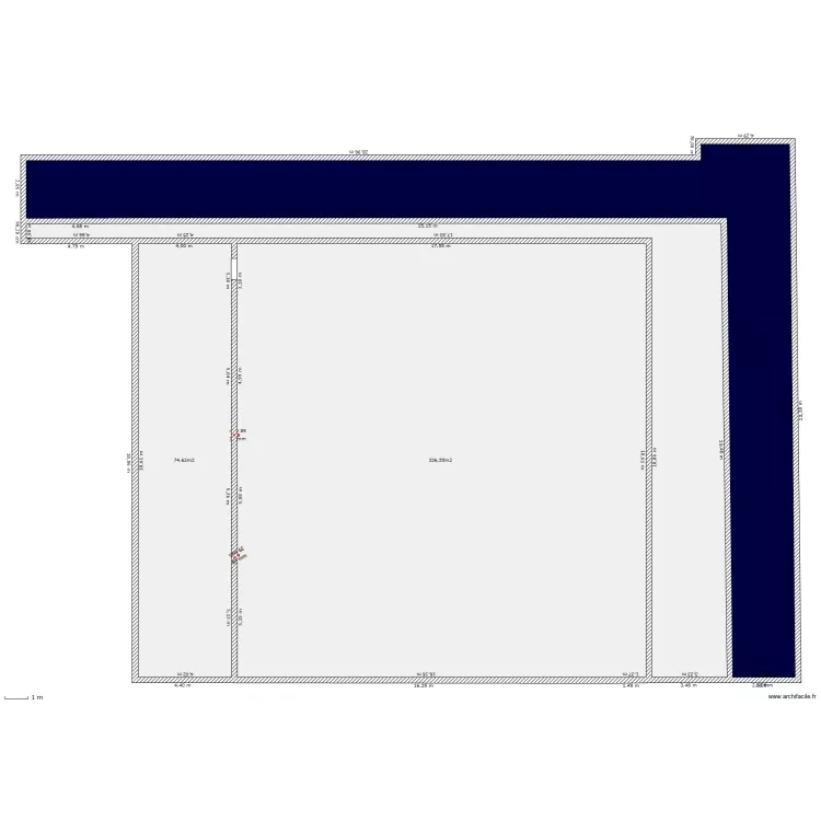 entrepot frigorifique. Plan de 