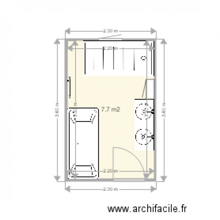 SDB MASSET avec éléments. Plan de 0 pièce et 0 m2