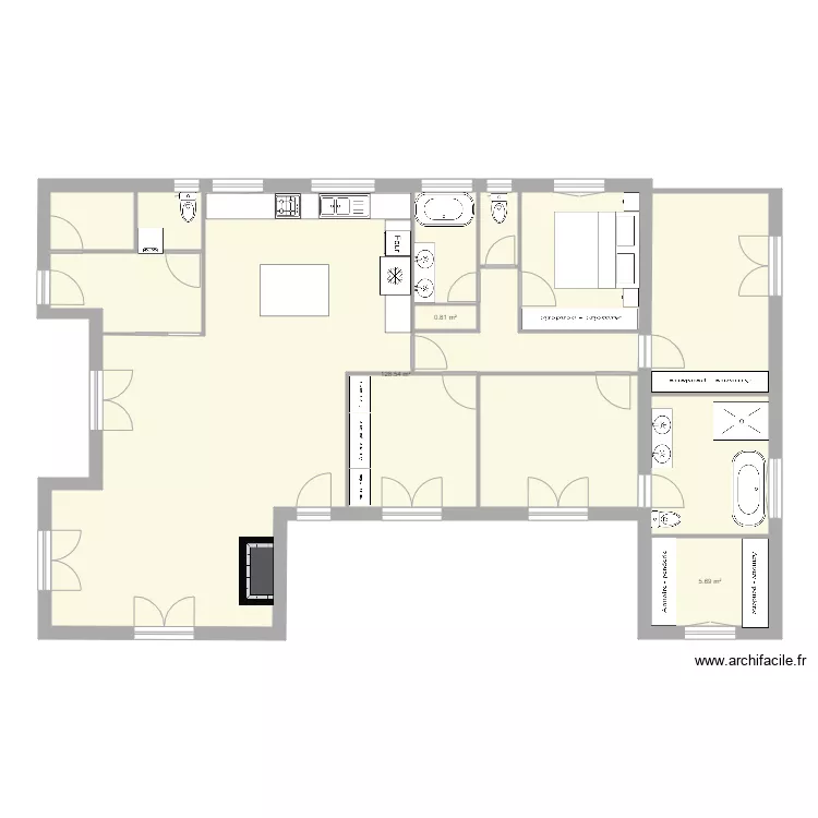 maison V ELEC. Plan de 