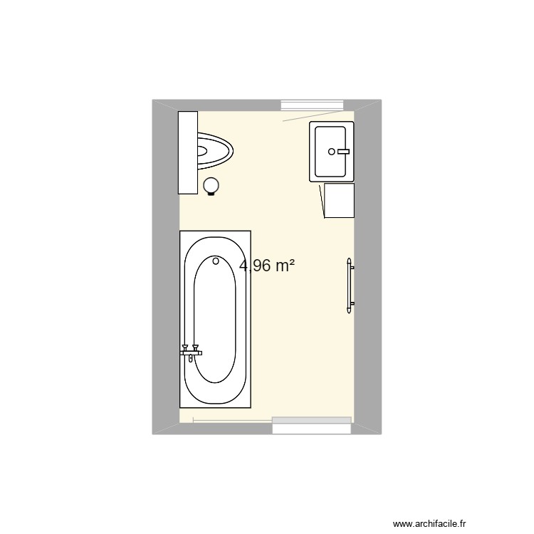 SDB Crans. Plan de 0 pièce et 0 m2
