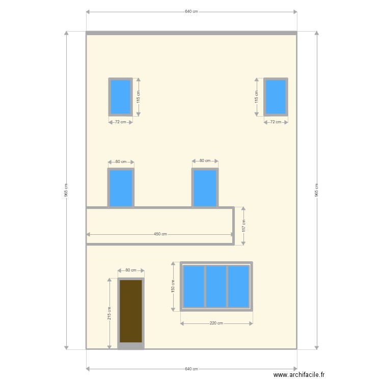 St jean. Plan de 11 pièces et 68 m2