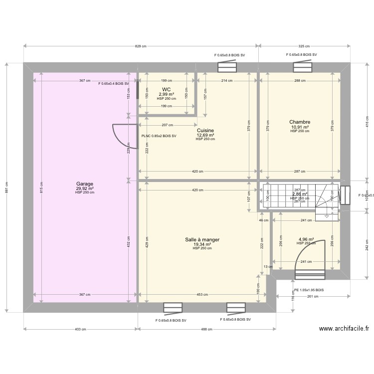 Morelet. Plan de 17 pièces et 169 m2