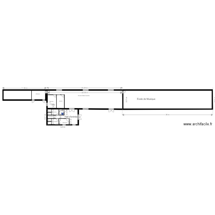 accueils loisirs. Plan de 0 pièce et 0 m2