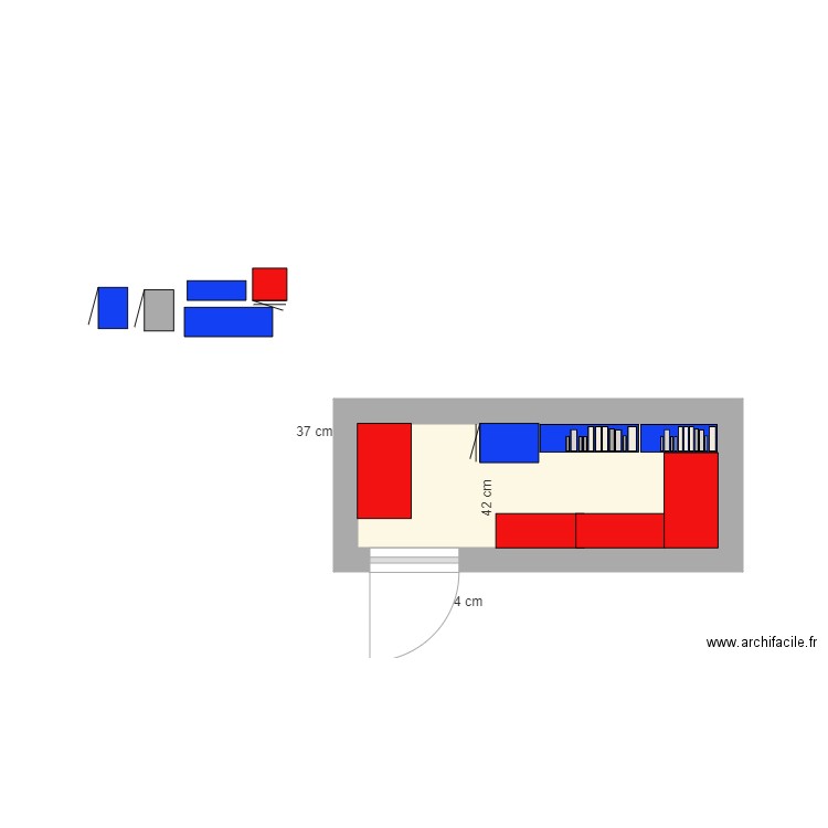 la CAVE VFINALE avec meuble cuisine en 60 de prof. Plan de 0 pièce et 0 m2