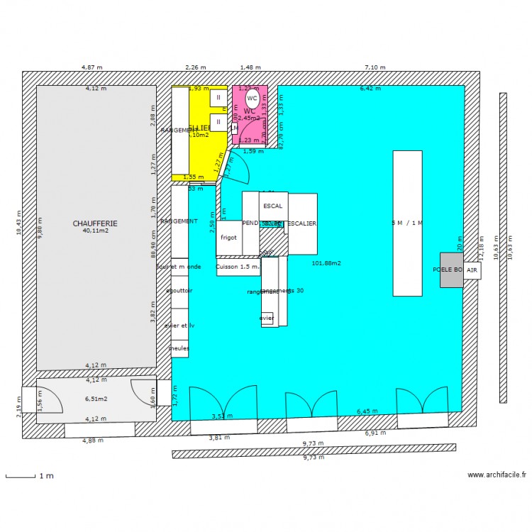 palaja rdc SANS MEUBLES02. Plan de 0 pièce et 0 m2