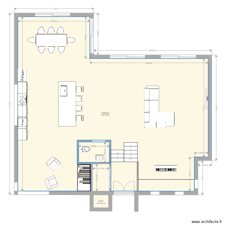Plan de l étage. Plan de 0 pièce et 0 m2