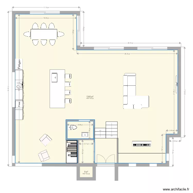 Plan de l &eacute;tage. Plan de 