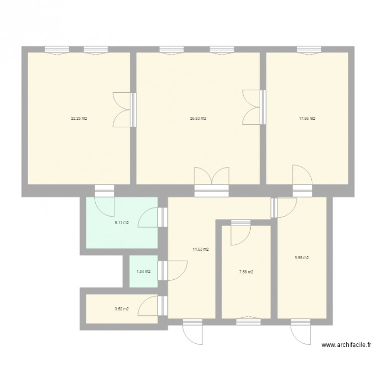 APPARTEMENT 28M 107m2 PLAN DE BASE. Plan de 0 pièce et 0 m2