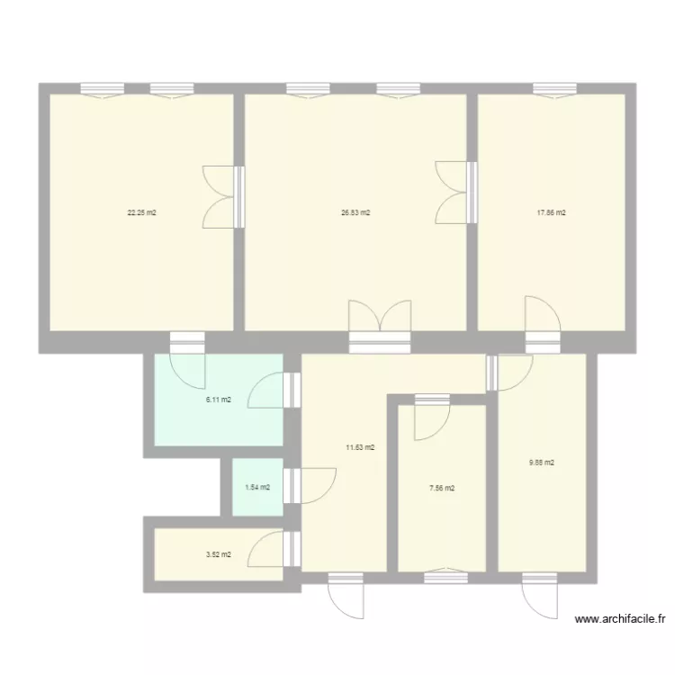 APPARTEMENT 28M 107m2 PLAN DE BASE. Plan de APPARTEMENT 28M 107m2 PLAN DE BASE. Plan de