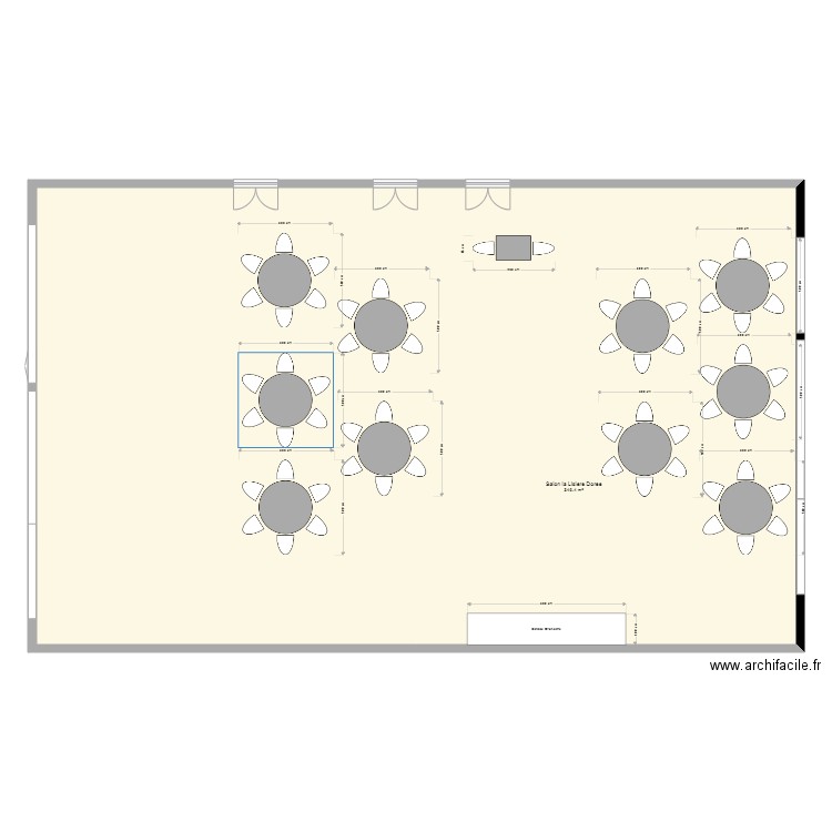 Salon La Lisiere Dorée Ste MESME version K. Plan de 0 pièce et 0 m2