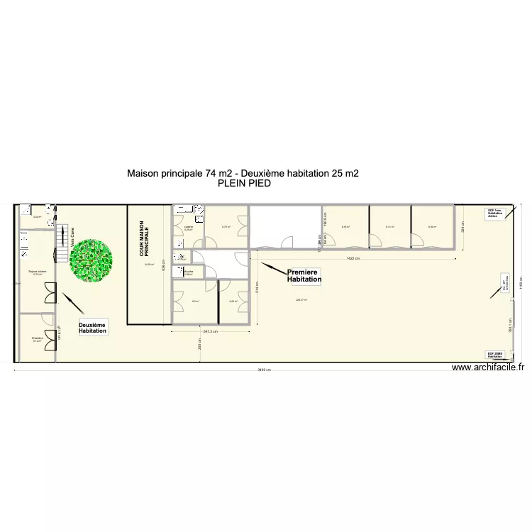 PLAN MASSE JULES FERRY EXISTANT 04 2021. Plan de 