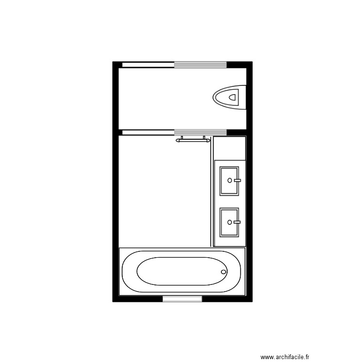 Salle de bain ap 2. Plan de 0 pièce et 0 m2