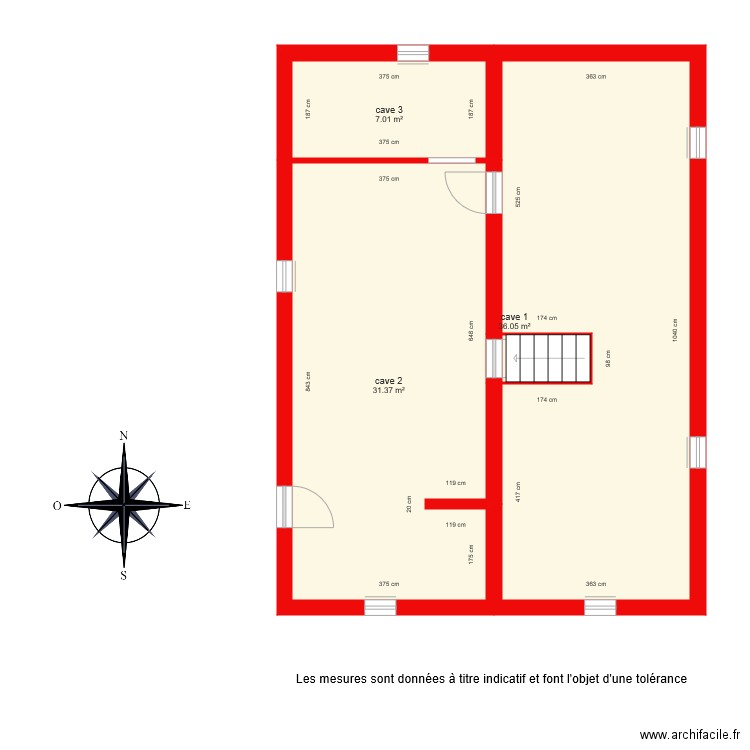 BI5297 cave. Plan de 0 pièce et 0 m2