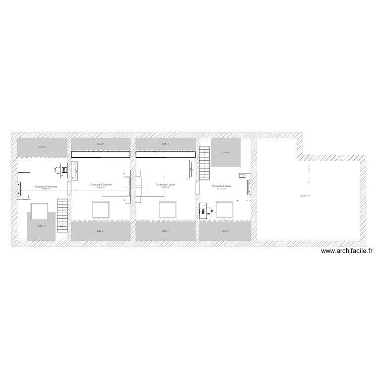 Moustier grenier  . Plan de 