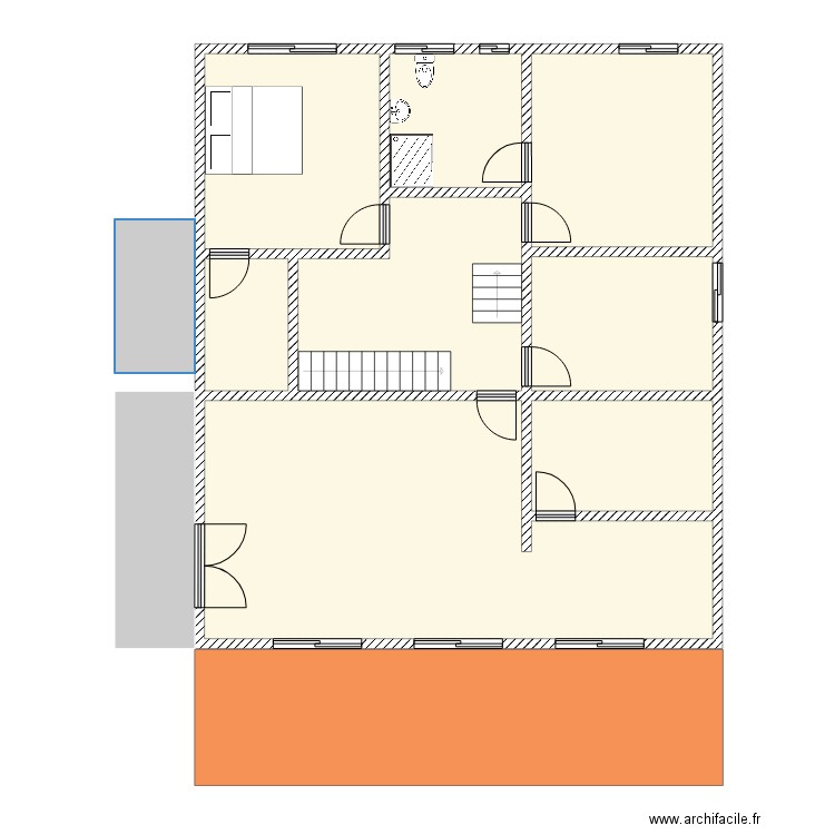 ISSA EXISTING HOUSE FIRST FLOOR. Plan de 0 pièce et 0 m2