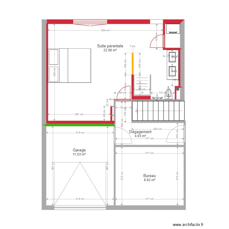 Froment Projet V2. Plan de 0 pièce et 0 m2