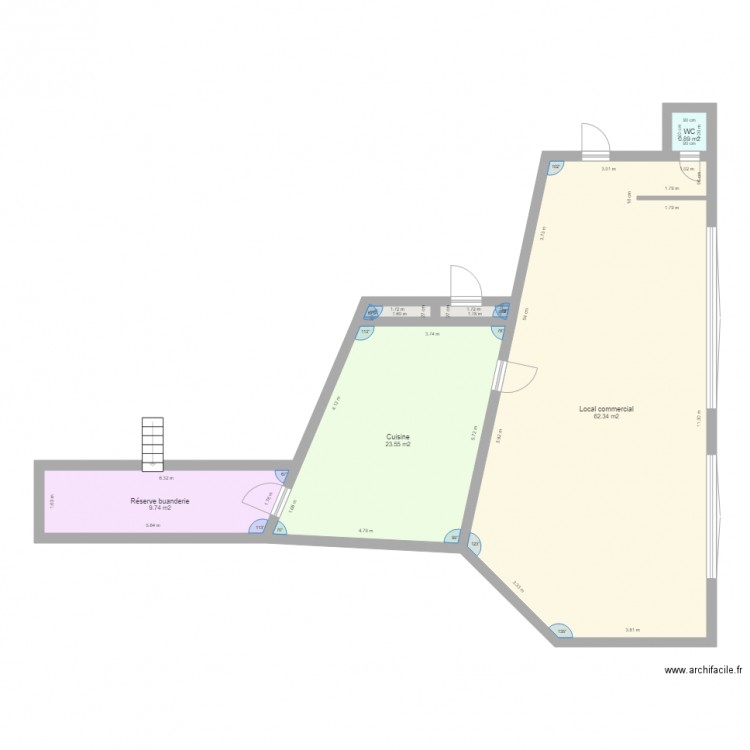 SCI FRAMINO. Plan de 13 pièces et 170 m2