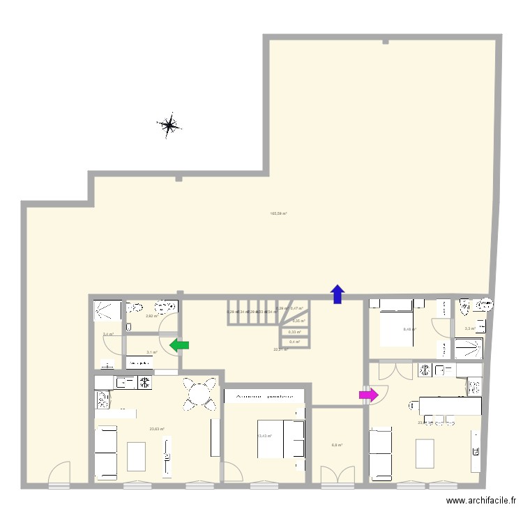 SENEQUE RDC 2 T2. Plan de 0 pièce et 0 m2