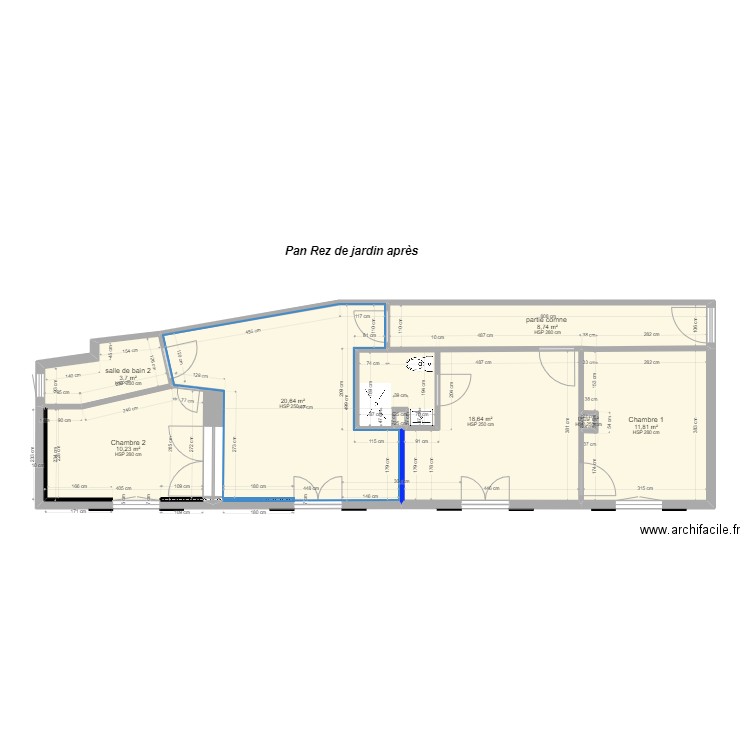 MAKRAM 6.2. Plan de 8 pièces et 74 m2