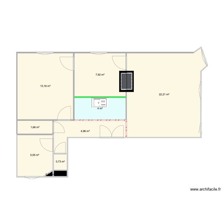 paris secretan. Plan de 0 pièce et 0 m2