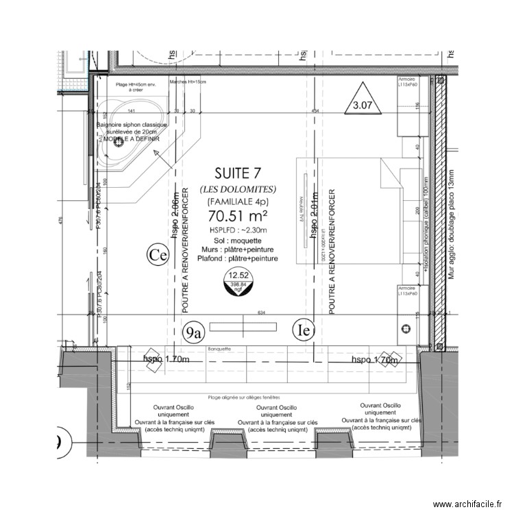 SDB 7b. Plan de 0 pièce et 0 m2
