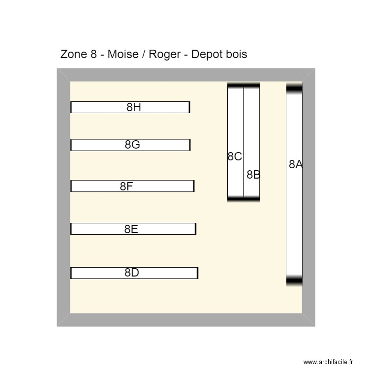 QSJ DEPOT 4 BOIS. Plan de 1 pièce et 23 m2