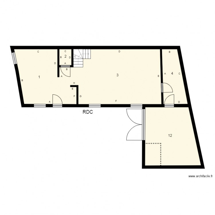 174291 CACHIER Plomb. Plan de 0 pièce et 0 m2