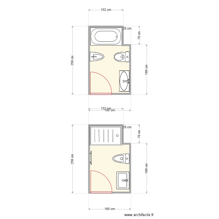 ANTONIO ALCANTBAÑO I. Plan de 2 pièces et 7 m2