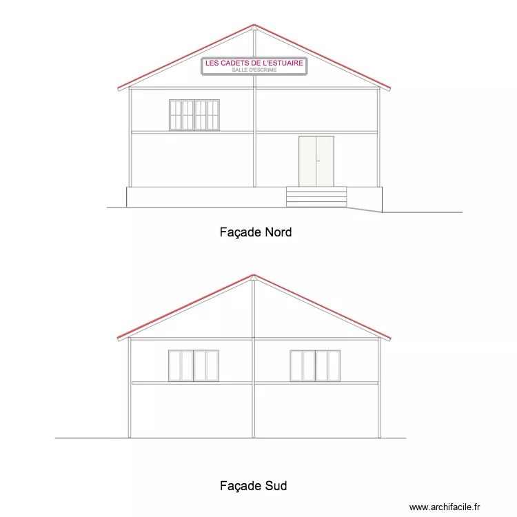 SALLE ESCRIME PLASSAC 12. Plan de 