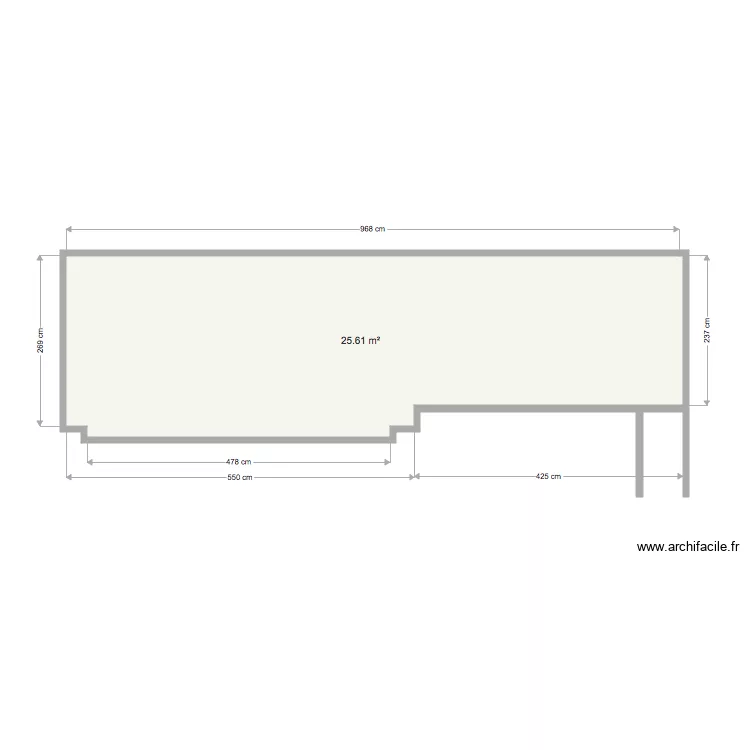 5B GG  terrasse 4e SUD. Plan de 