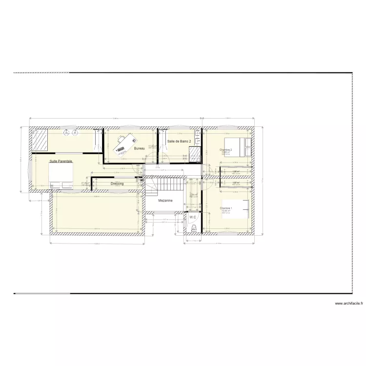PROJET HORBOURG WHIR etage. Plan de PROJET HORBOURG WHIR etage. Plan de