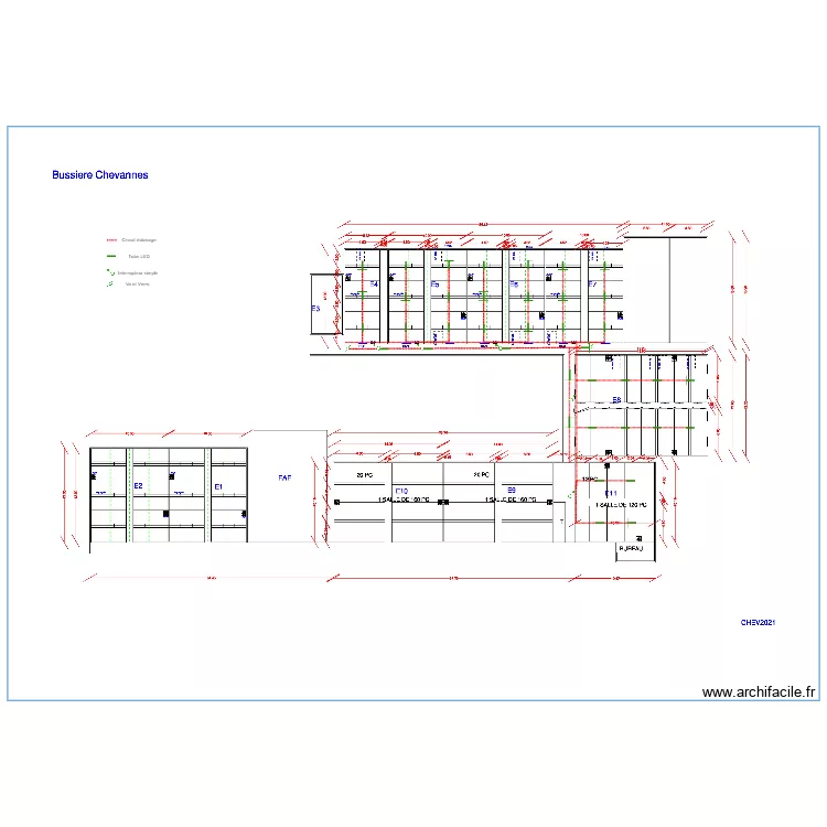 chevannes eclairage. Plan de 