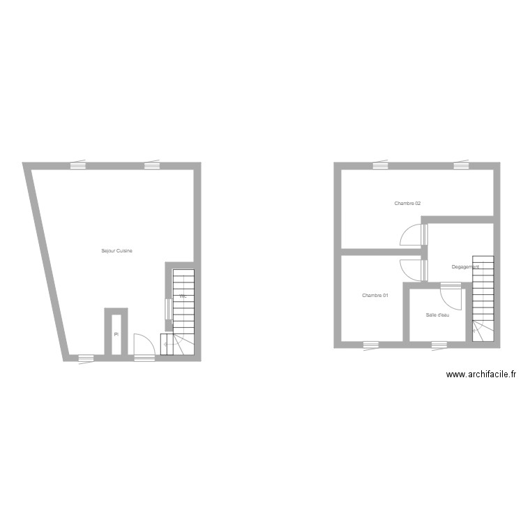 350601391. Plan de 7 pièces et 71 m2