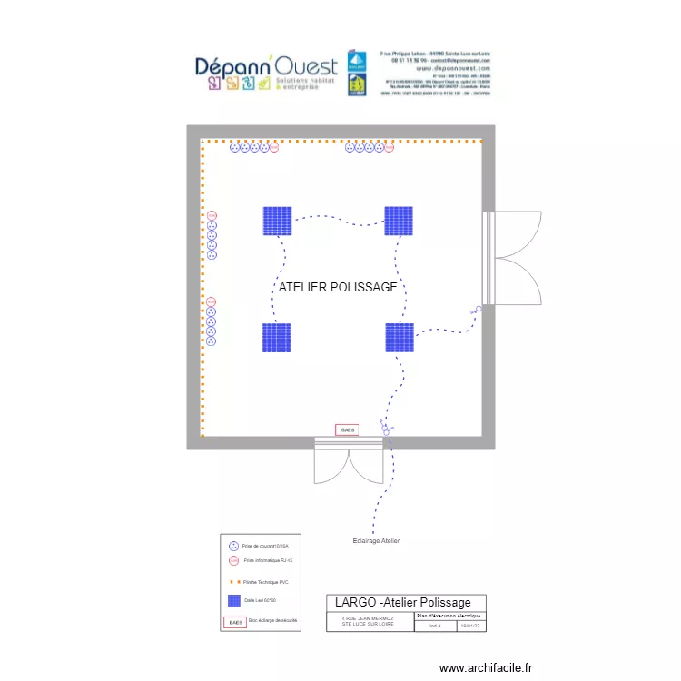 Largo Polissage . Plan de 