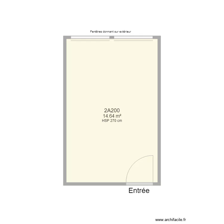 Bureau 2A200 FS. Plan de 