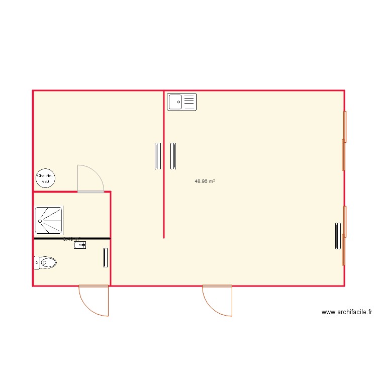 RDC 9500mm projet avec étage. Plan de 0 pièce et 0 m2