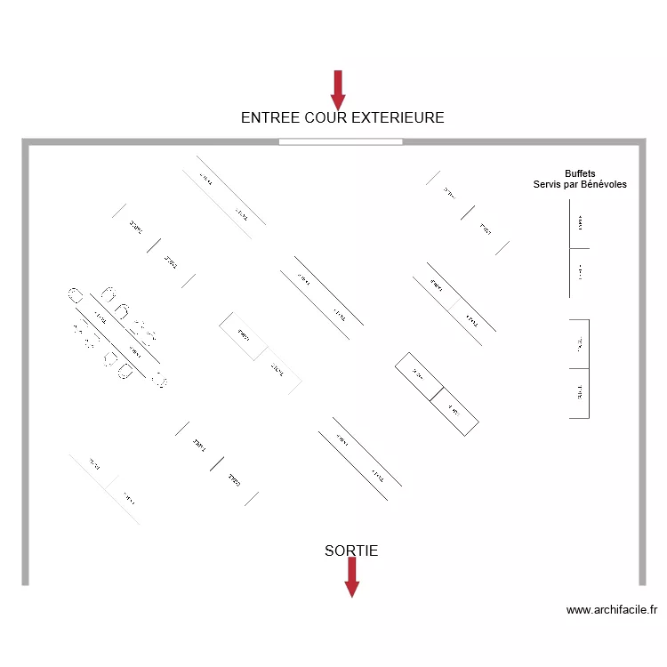 COUR EXTERIEURE. Plan de 
