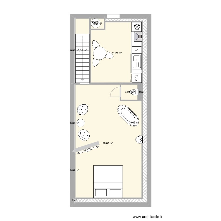 Sous sol. Plan de 0 pièce et 0 m2