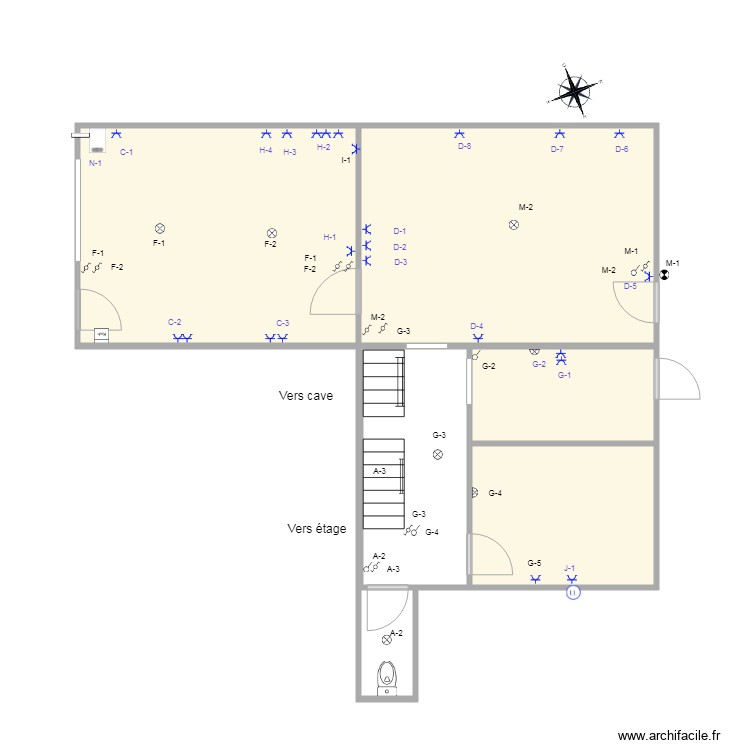 Dauchot rdc elec. Plan de 0 pièce et 0 m2