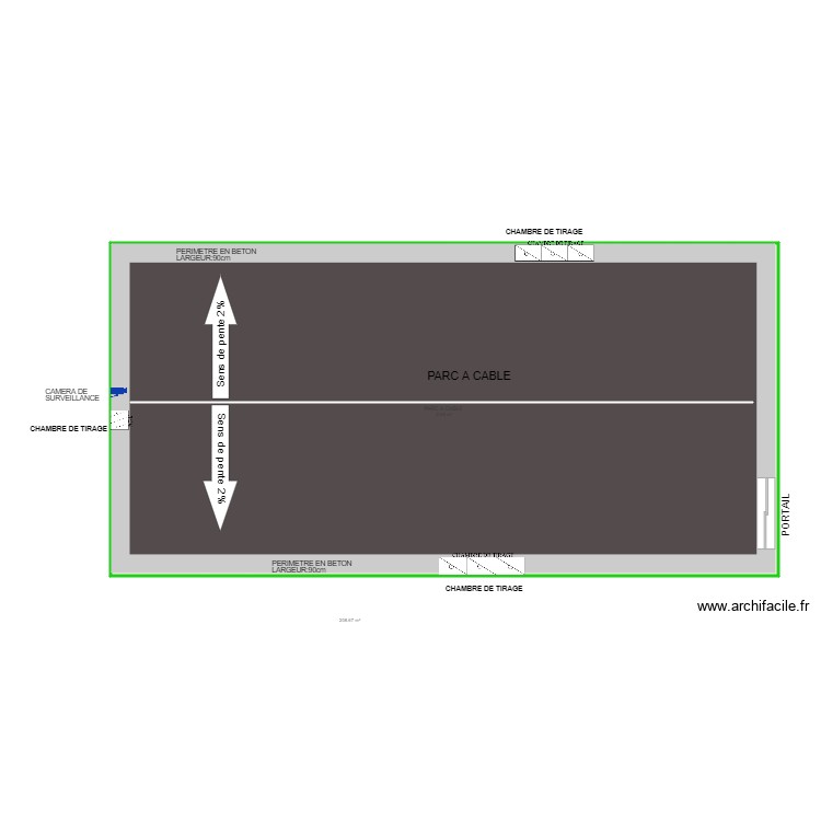 PARC A CABLE. Plan de 0 pièce et 0 m2
