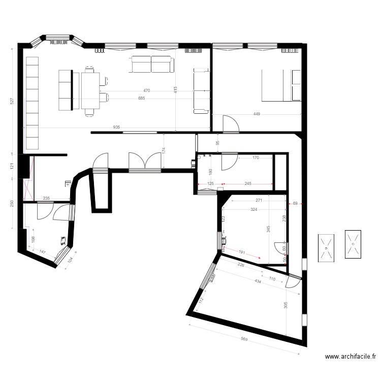 lauriston 1. Plan de 0 pièce et 0 m2