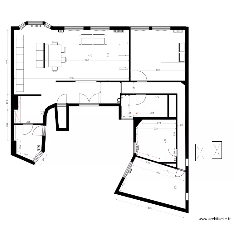 lauriston 1. Plan de 