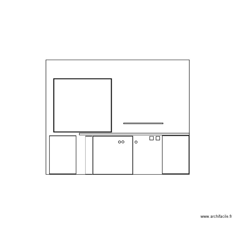 aménagement cuisine. Plan de 0 pièce et 0 m2