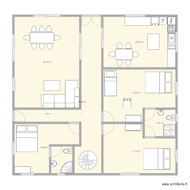 Maison de Guehouo. Plan de 0 pièce et 0 m2