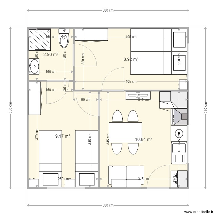 MODELE DIJON. Plan de 0 pièce et 0 m2