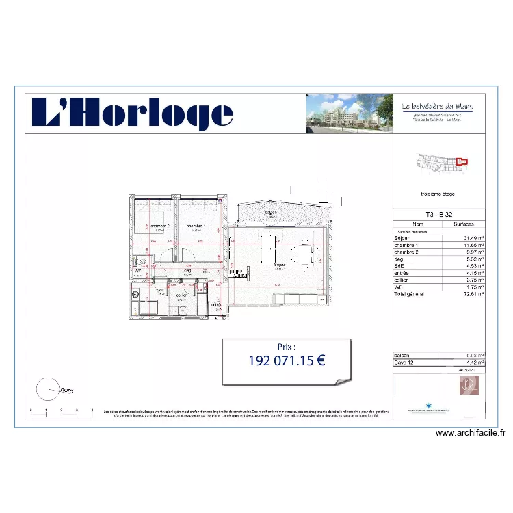 projet clinique. Plan de 