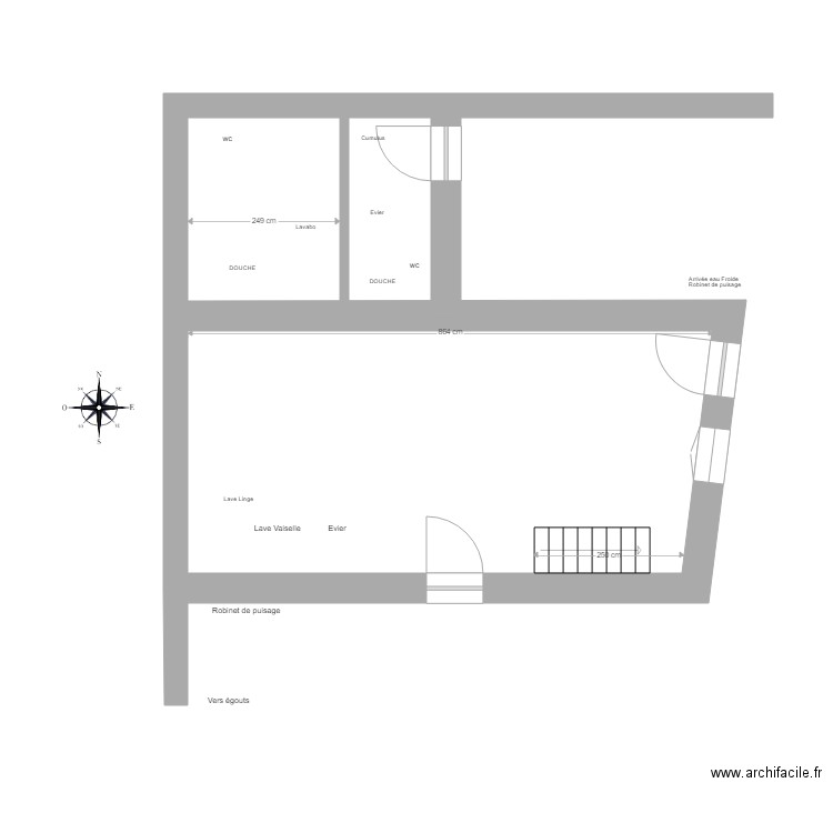 rdc gite reseau Electricité v2. Plan de 0 pièce et 0 m2