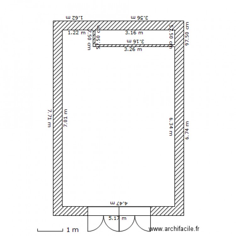 garage. Plan de 0 pièce et 0 m2