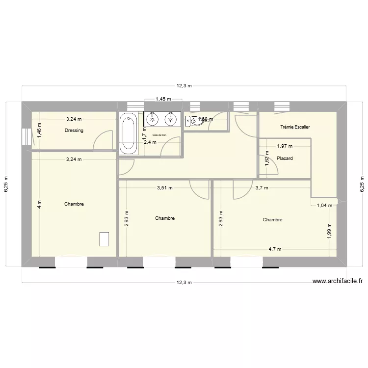 BANDOL Etage ref base. Plan de 