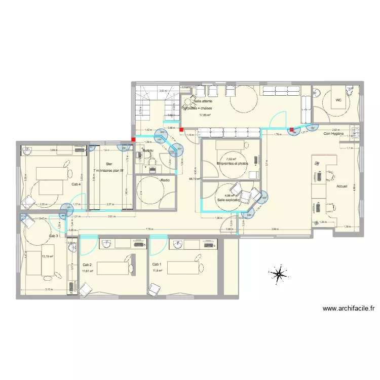 Leroux Barth version 6 final. Plan de 9 Pièces et 162 m² Leroux Barth version 6 final. Plan de 9 Pièces et 162 m²